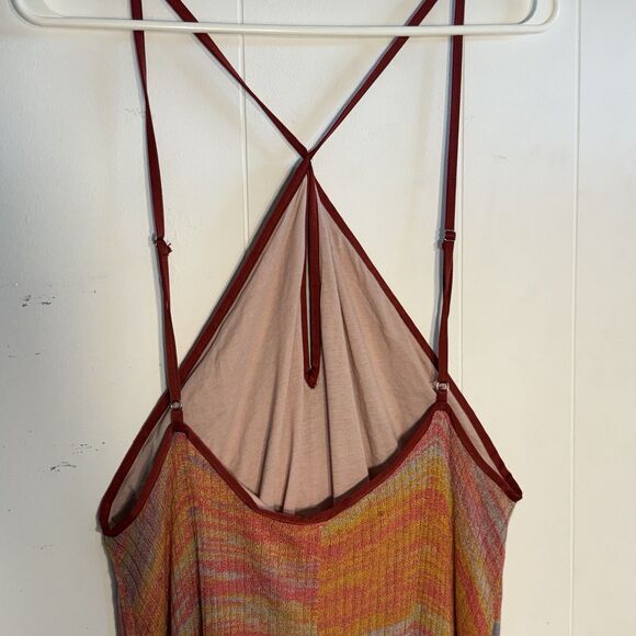 Free People Hardly Warn XL Cross Cross Front Floor Length Vibrant Color Dress - Picture 4 of 9